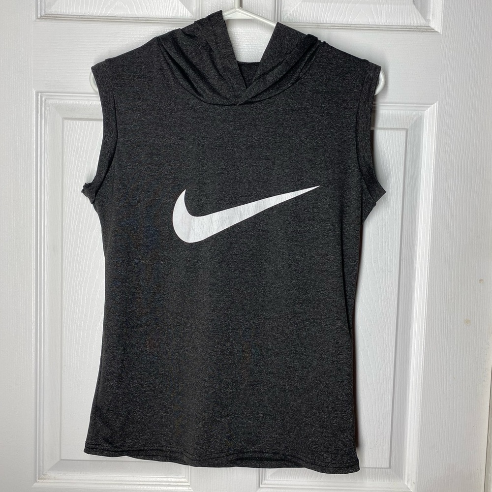 Gray Nike Top with hood